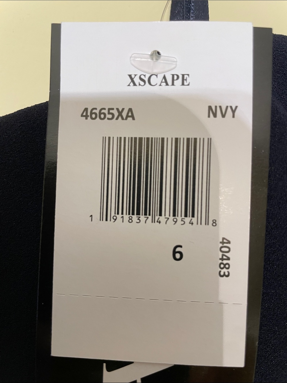 Xscape Navy Prom Dress